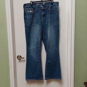 Women's Seven Plus Size Bootcut Blue Jeans Size 16